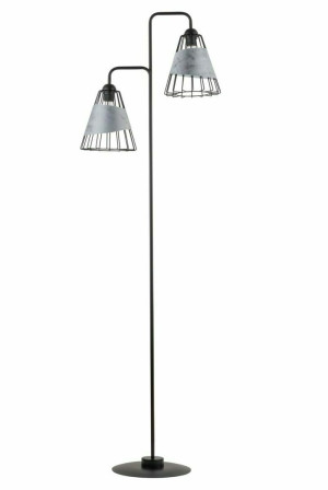 Lampa podłogowa Sigma DENI czarno-srebrna 2xE27 50347