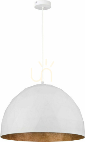 Lampa wisząca Sigma Diament L 50 cm biało-miedziana 31370