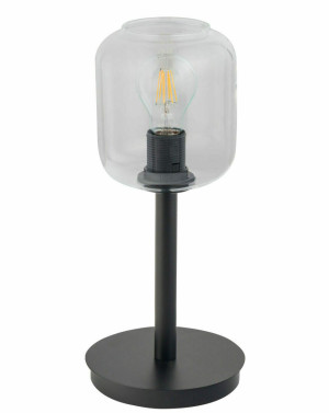 Lampa stołowa Sigma GLOSS czarna transparentna 60W E27 50262