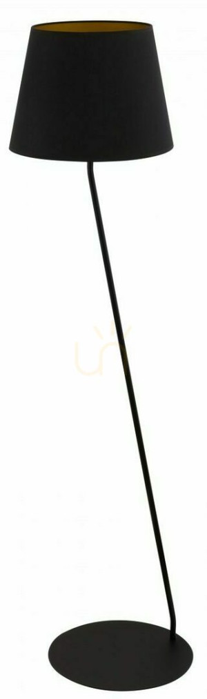 Lampa podłogowa Sigma Lizbona czarno-miedziana 50229