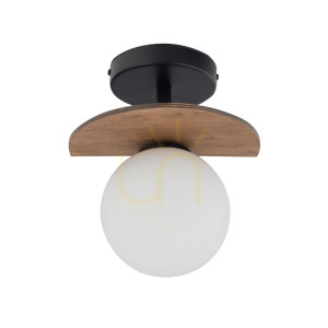 Plafon Sigma Mirror 1 czarny-brązowy biały szkło G9 12W 33300