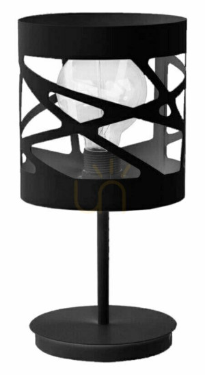 Lampa stołowa Sigma Moduł Frez czarna stal 17,5 cm 50077