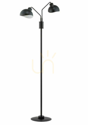 Lampa podłogowa Sigma Roy czarno-biała stal lakierowana 2xE27 SKU 50328