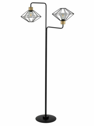 Lampa podłogowa Sigma VARIO czarno-złota 2xE27 50352