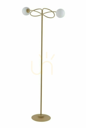 Lampa podłogowa Sigma Velvet złoty beż 2xG9 166 cm 50304