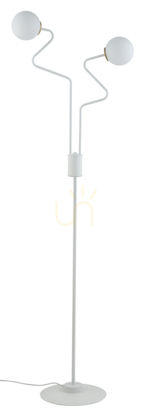Lampa podłogowa Sigma ZIGZAG biało-złota 2xG9 50270