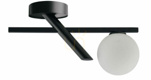 Plafon Sigma Zoe 1 czarny stal lakierowana 44 cm 33324