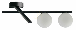 Plafon Sigma Zoe 2 czarny 2xG9 stal lakierowana 65 cm 33325