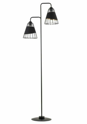 Lampa podłogowa Sigma DENI czarno-złota 2xE27 170 cm 50346