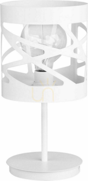 Lampa stołowa Sigma Moduł Frez biała stal E27 50078
