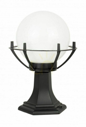 Lampa ogrodowa stojąca SU-MA Kula czarna 39 cm K 4011/1/KPO