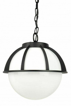 Lampa zewnętrzna wisząca SU-MA Kule z koszykiem 250 czarna K 1018/1/KPO 250