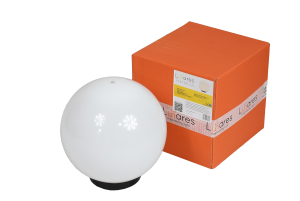 Biała dekoracyjna lampa ogrodowa kula LUNA BALL 20 cm – LED E27, PREMIUM, odporna na UV