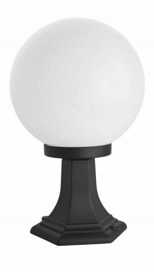 Lampa ogrodowa stojąca SU-MA K 4011/1/K 250 czarna patynowana kula 41 cm