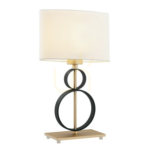 Lampa stołowa ARGON Perseo śmietankowa czarna złota 8373