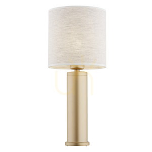 Lampa stołowa ARGON Riva lniana złota 1xE27 SKU 8315