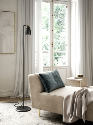 Lampa podłogowa NEXUS DFTP GU10 6W Metal Czarny