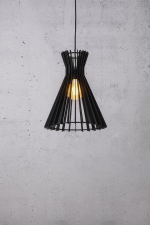 Lampa wisząca GROA Nordlux E27 60W Drzewo Czarny