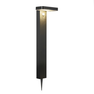 Słupek solarny z czujnikiem Rica Square Bed Black Nordlux