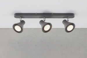 Lampa sufitowa EIK Nordlux GU10 3X35W Metal Szary