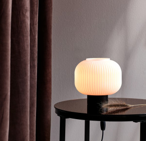 Lampa stołowa MILFORD Nordlux E27 40W Szkło Czarny