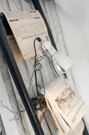 Lampa stołowa PHOTO Nordlux E27 40W Metal Srebrny
