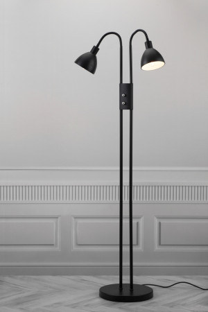 Lampa podłogowa RAY Nordlux E14 2X40W Metal Czarny