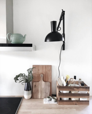 Lampa stołowa ARKI DFTP E27 60W Metal Czarny