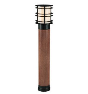 Słupek oświetleniowy STOCKHOLM 1420BL drewno czarny RAL-9005 85cm E27 - NORLYS