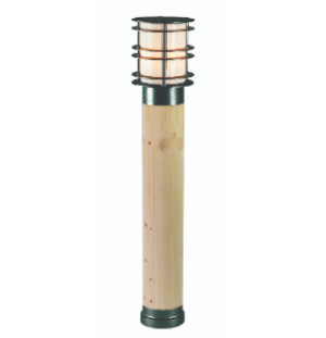 Słupek Oświetleniowy STOCKHOLM 1426BL Czarny+Drewno 49cm 6,7W 3000K - NORLYS