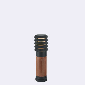 Słupek Oświetleniowy Drewno ALTA 1450B E27 Czarny RAL-9005 - NORLYS