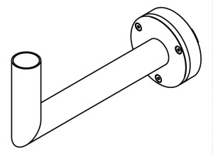 Wall Arm 154 Graphite O60