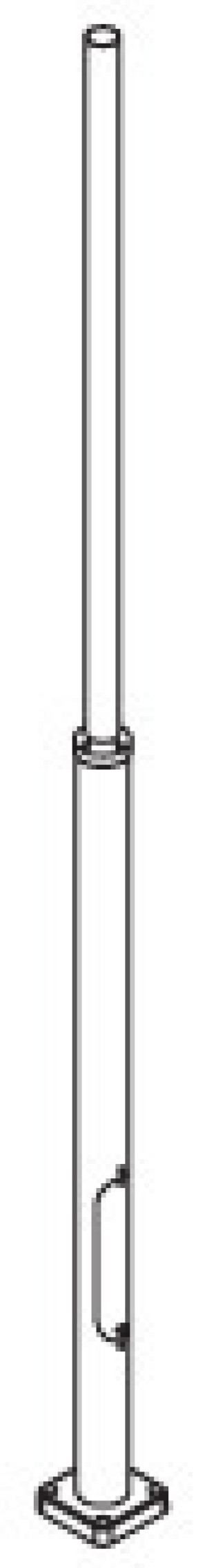 Lamppost 3005 Aluminium + 7662 360-450Cm