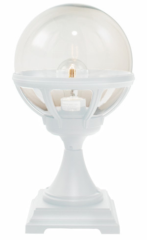 Lampa Ogrodowa Kula BOLOGNA 312W Biała E27 LED 9W