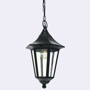 Lampa zewnętrzna wisząca NORLYS Modena czarna 351BL