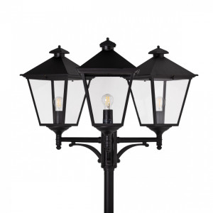 Latarnia ogrodowa / parkowa IP54 LONDON BIG 495BL 3 x E27 czarny - premium NORLYS