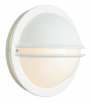 BERLIN 615 White Led E27 8W Milky Lampshade Eei F