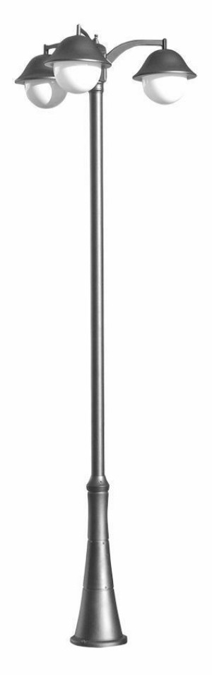 Latarnia ogrodowa stojąca SU-MA Prince 3-punktowa czarna 310 cm OGMW 3 O-BD