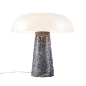 Lampa stołowa GLOSSY DFTP E27 15W Marmur Szary