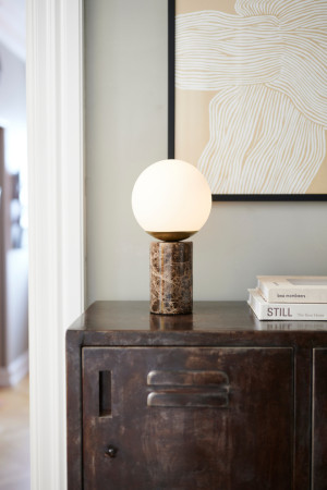 Lampa stołowa LILLY Nordlux E14 25W Szkło Brązowy