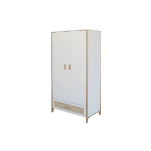 Oceania Wardrobe Rattan Cannes - Neige