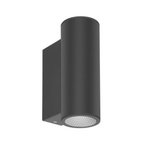 Kinkiet zewnętrzny Italux Lenta czarny LED 10W IP54 OWL-2804-1-3K