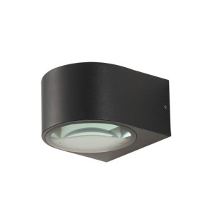 Kinkiet zewnętrzny Italux Pesaro czarny LED 2-punktowy IP54 OWL-8082-4K