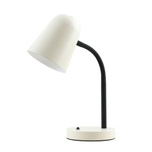 Biała Lampka na biurko Prato E27