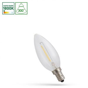 Led świecowa E 14 230 V 1 W Cog 1800 K Clear Spectrum