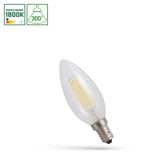 Led świecowa E 14 230 V 6 W Cog 1800 K Clear Spectrum