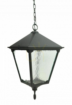 Lampa zewnętrzna wisząca SU-MA Retro Kwadratowa czarna K 1018/1/BD KW