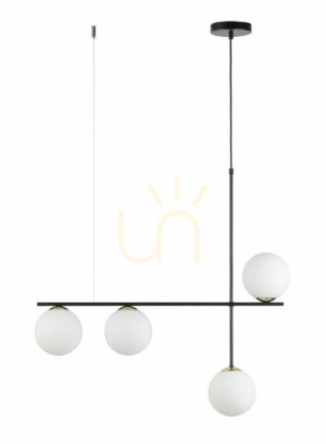 Lampa wisząca Sigma Silia 4 czarna 33691