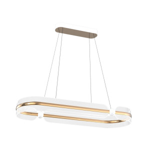 Złota Lampa Wisząca Sopla LED