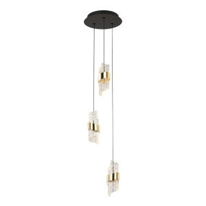 Czarna Lampa Wisząca Tonga LED
